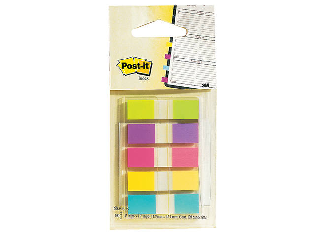 Indextabs Post-it 6835 11.9x43.1mm assorti