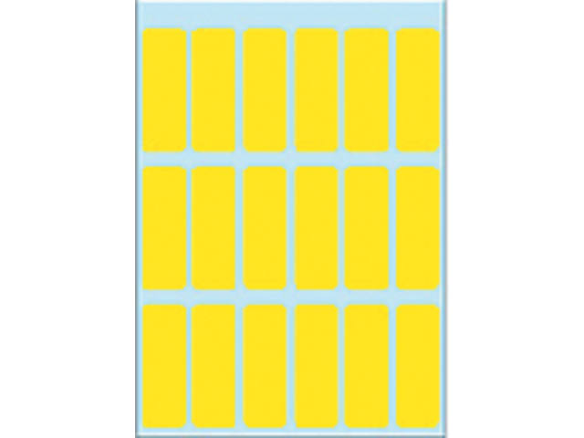 Etiket HERMA 3651 12x34mm geel 90st