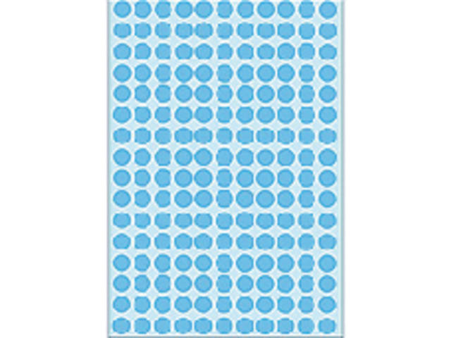 Etiket HERMA 2213 rond 8mm blauw 5632st