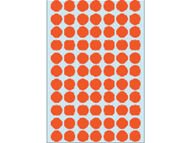 Etiket HERMA 2232 rond 13mm rood 2464st