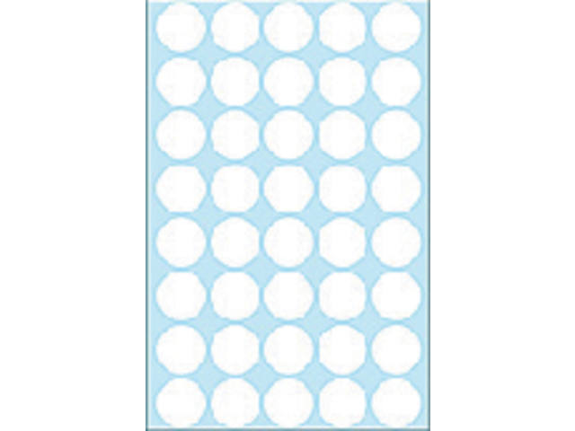 Etiket HERMA 2250 rond 19mm wit 1280st