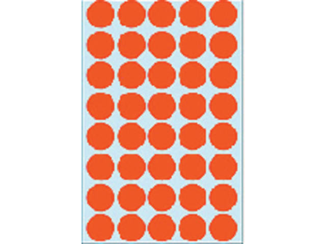 Etiket HERMA 2252 rond 19mm rood 1280st