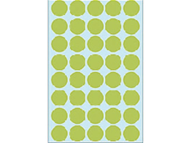 Etiket HERMA 2255 rond 19mm groen 1280st