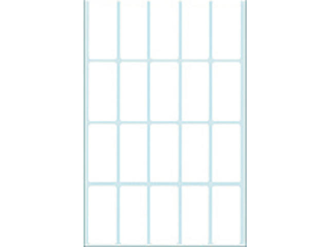 Etiket HERMA 2400 19x40mm wit 640st