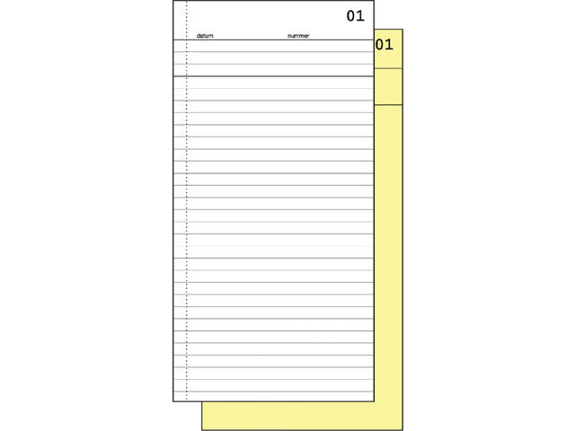 Commissieboek Expres SI-30020 210x105mm 50x2vel