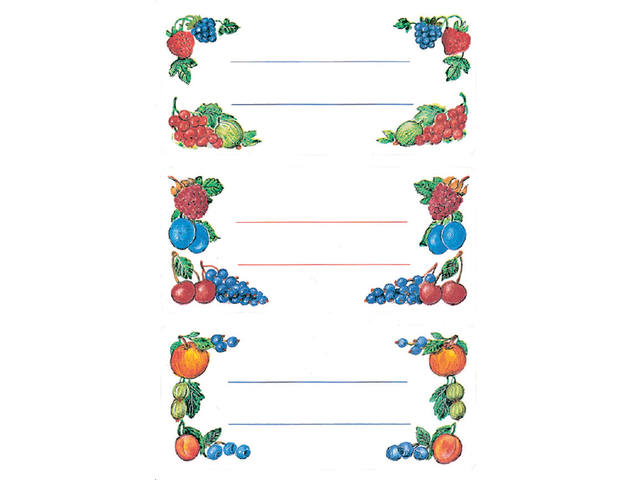 Etiket HERMA 3784 keuken fruit