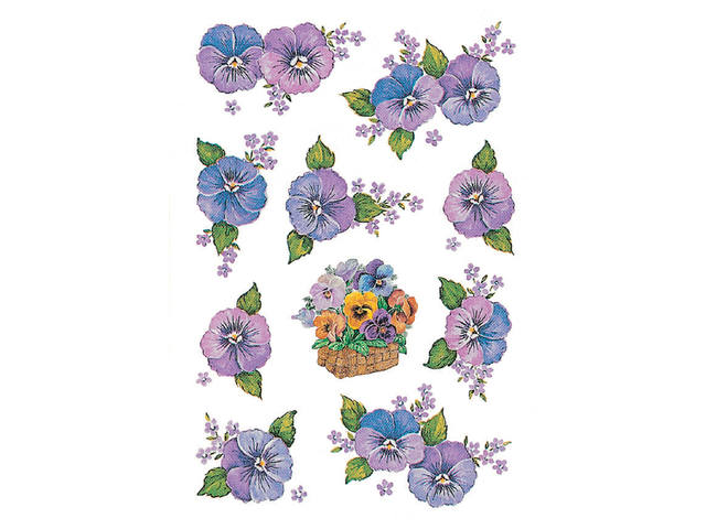 Etiket HERMA 3818 bloem paars