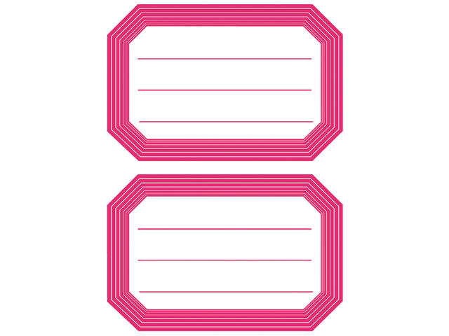 Etiket HERMA 5712 82x55mm schrift rode rand 12st