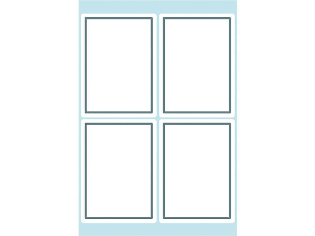 Etiket HERMA 5713 40x55mm schrift grijs kader 24st