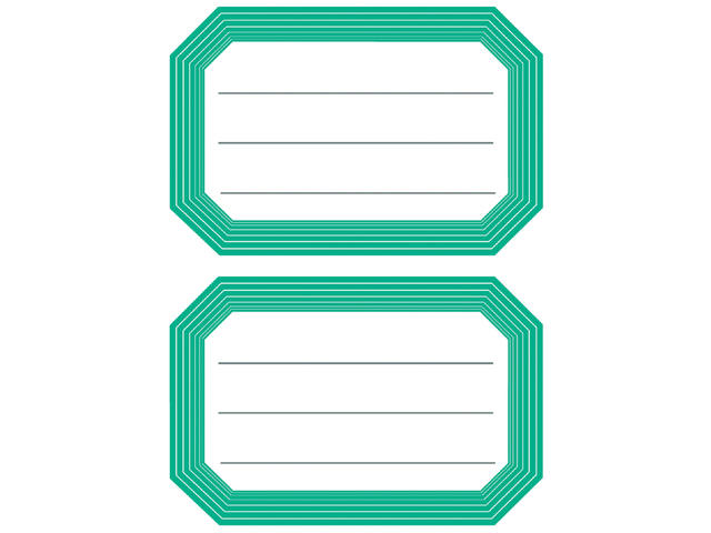 Etiket HERMA 5716 82x55mm schrift groene rand 12st