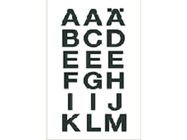 Etiket HERMA 4135 20x20mm letters A-Z zw op trsp