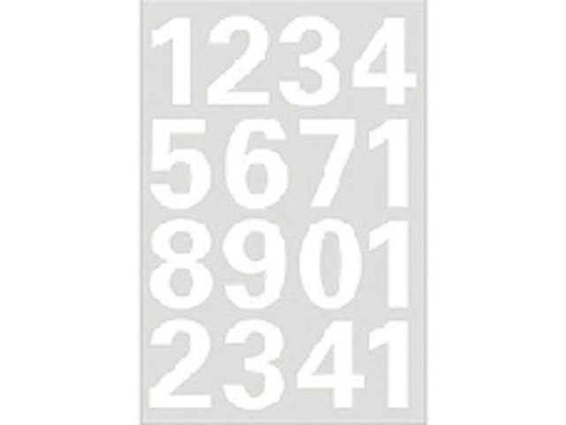 Etiket HERMA 4170 25mm getallen 0-9 wit