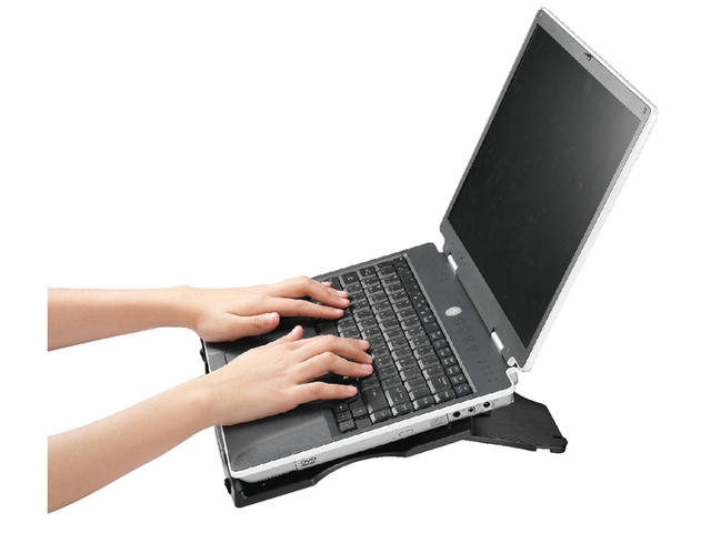Laptopstandaard Quantore verstelbaar antraciet