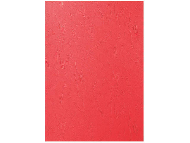 Voorblad GBC A4 karton lederlook 250gr rood