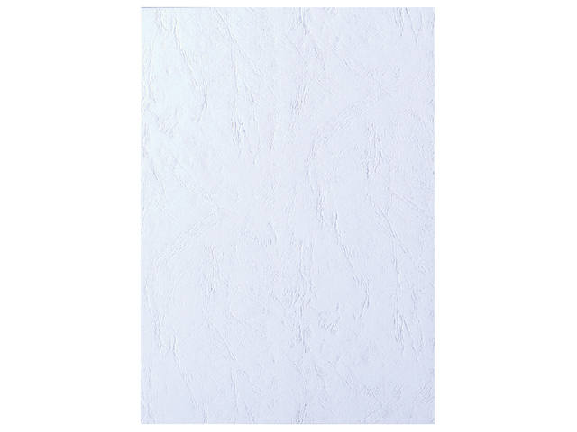 Voorblad GBC A4 karton lederlook 250gr wit