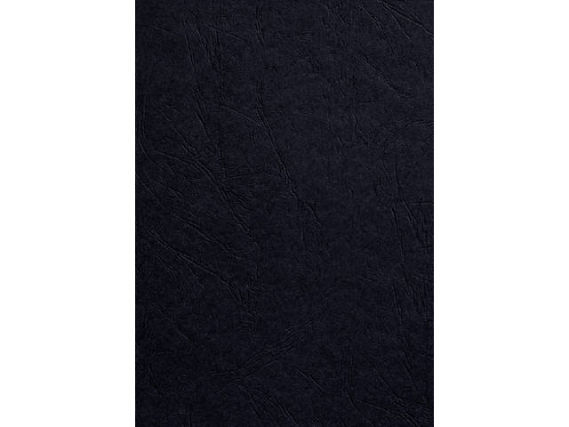 Voorblad GBC A4 karton lederlook 250gr zwart