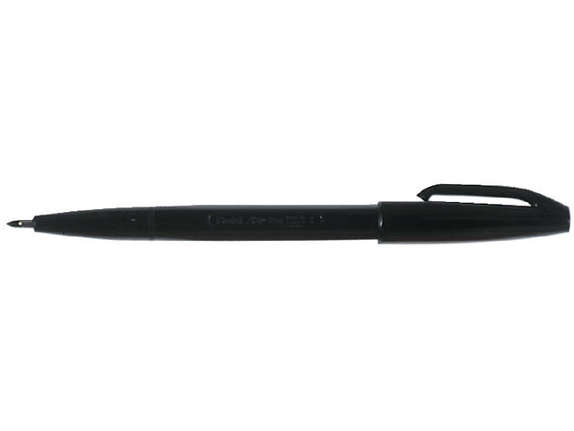 Fineliner Pentel Signpen S520 M zwart