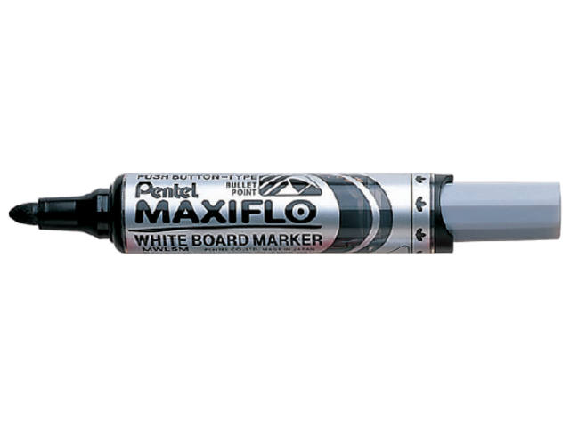 Whiteboardmarker Pentel MWL5M 3mm zwart