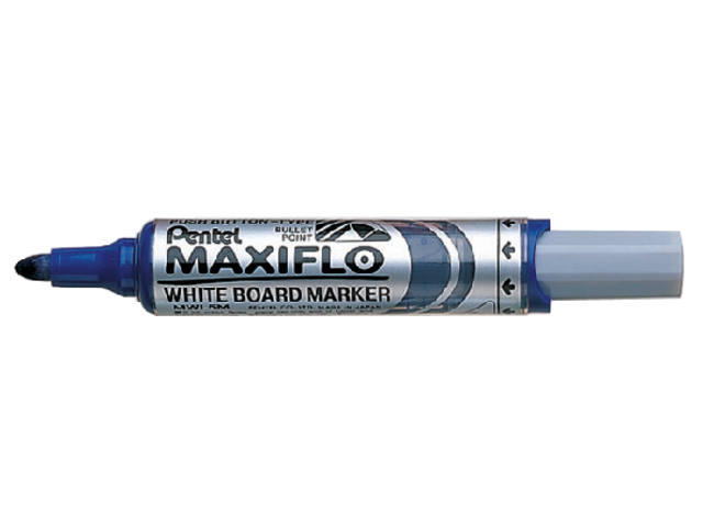 Whiteboardmarker Pentel MWL5M 3mm blauw