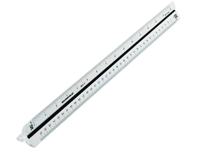 Schaalstok Rumold 150/30 4 1:100/200/250/300/400/5