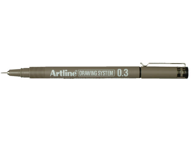 Fineliner Artline technisch 0.3mm zwart