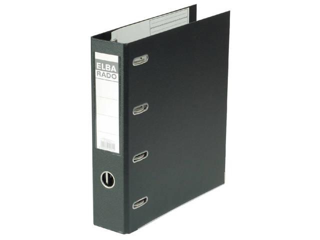 Ordner Elba Rado Plast A4 75mm bank 2mech pvc zw