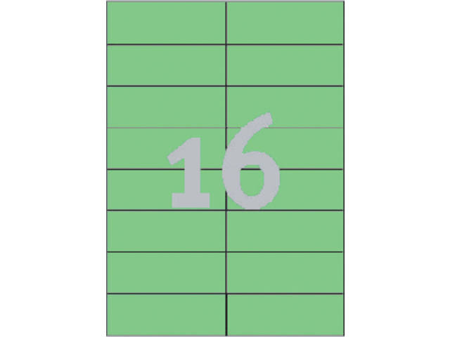 Etiket Avery 3454 105x37mm groen 1600st