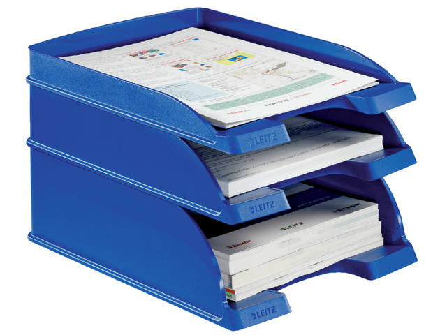 Brievenbak Leitz Plus Slim A4 blauw