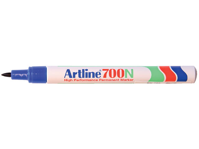 Viltstift Artline 700 rond 1mm blauw