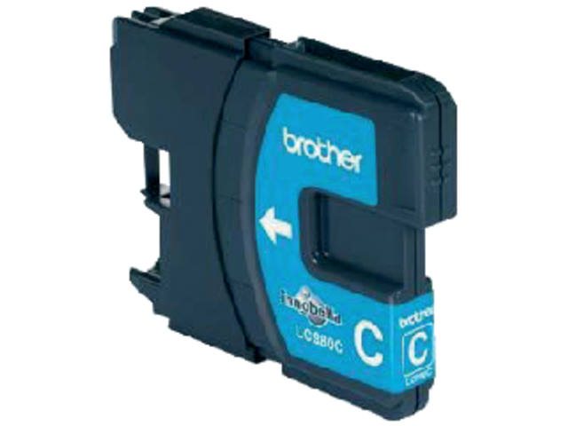Inktcartridge Brother LC-980C blauw