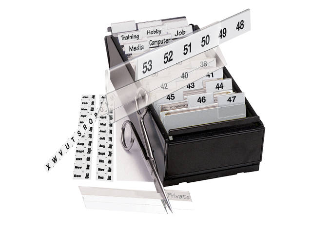 Indextabs Djois 10x150mm zelfkl aanpasbaar perm wt