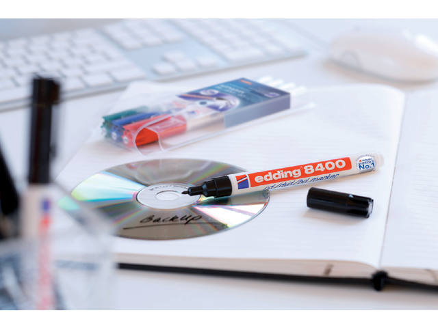 CD marker edding 8400 rond 0.5-1mm zwart
