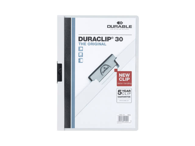 Klemmap Durable Duraclip A4 3mm 30v wt