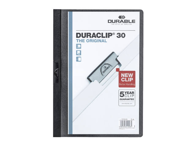 Klemmap Durable Duraclip A4 3mm 30v zw