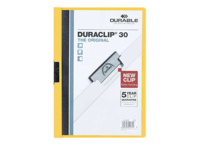 Klemmap Durable Duraclip A4 3mm 30v gl