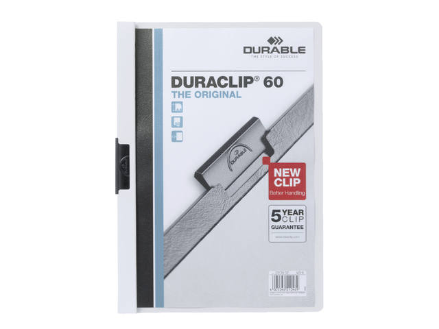 Klemmap Durable Duraclip A4 6mm 60v wt
