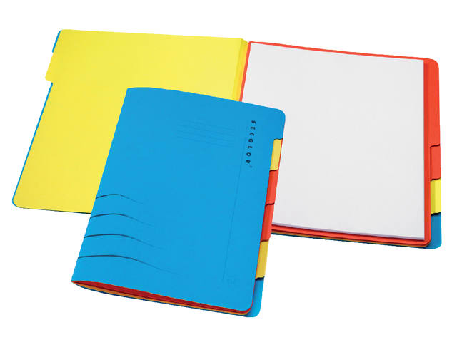 Sorteermap Secolor sixtab 6 tabbladen recy bl