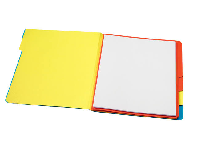 Sorteermap Secolor sixtab 6 tabbladen recy bl