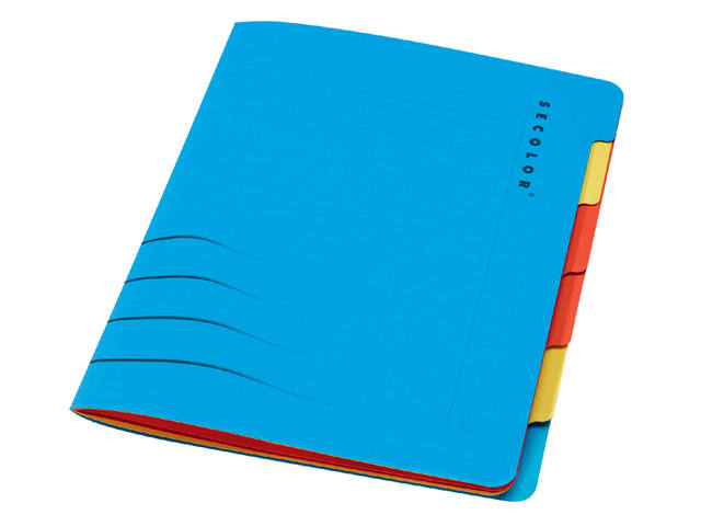 Sorteermap Secolor sixtab 6 tabbladen recy bl