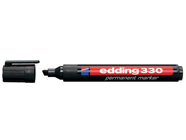 Viltstift edding 330 schuin 1-5mm zwart