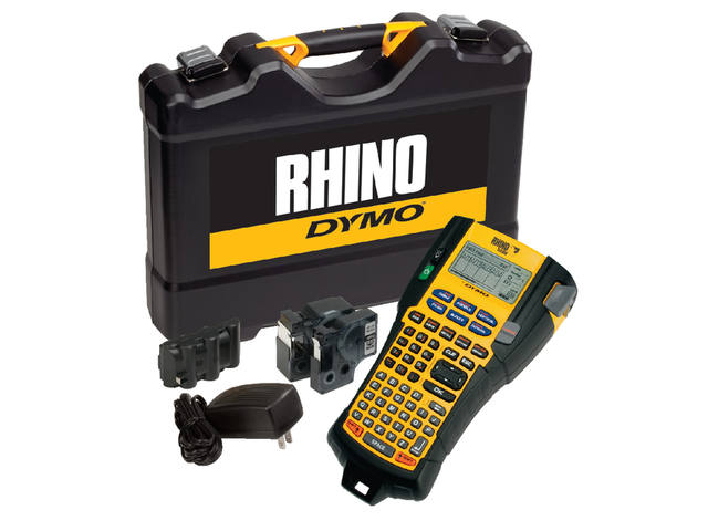Labelprinter Dymo Rhino 5200 abc 19mm geel koffer