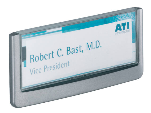 Deurbordje Durable Click sign 149x52.5mm grafiet