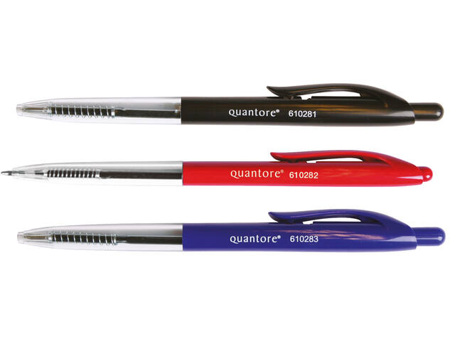 Balpen Quantore drukknop blauw