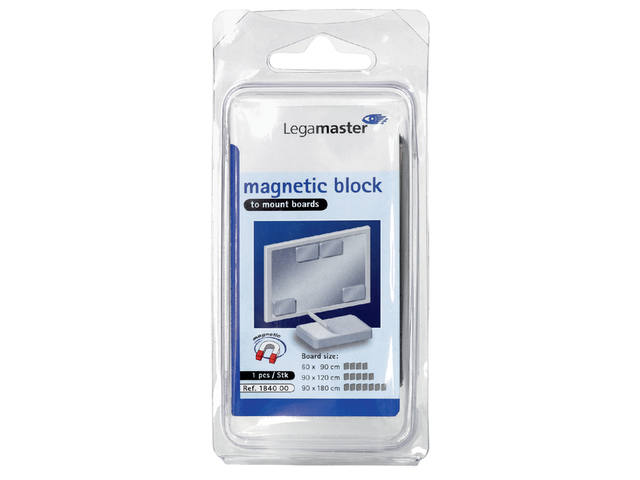 Magneet Legamaster 50x75x12mm blokmagneet