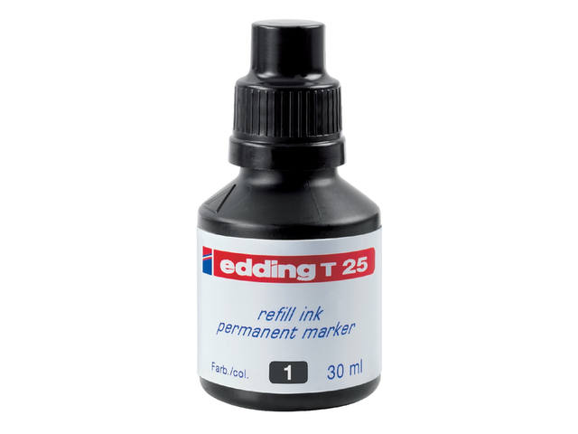 Viltstiftinkt edding T25 zwart