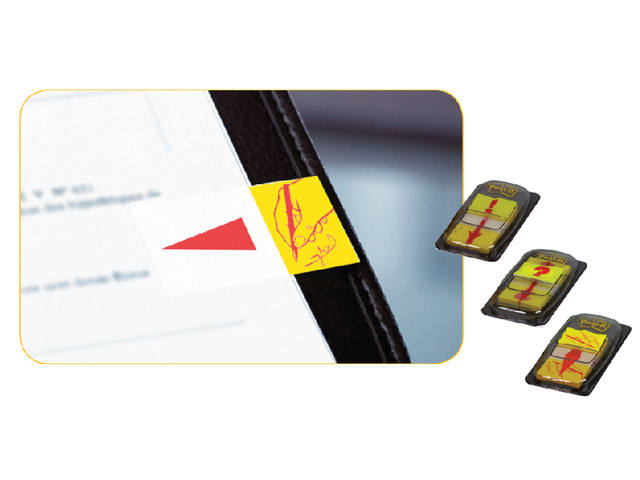Indextabs Post-it 68031   hier ondertekenen  geel