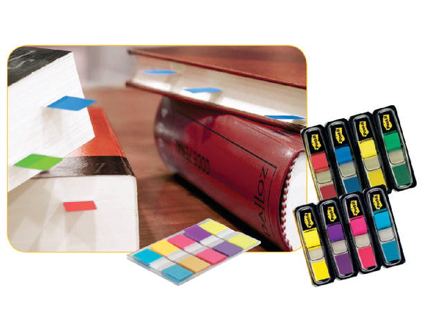Indextabs Post-it 680 24mmx43.2mm helder assorti