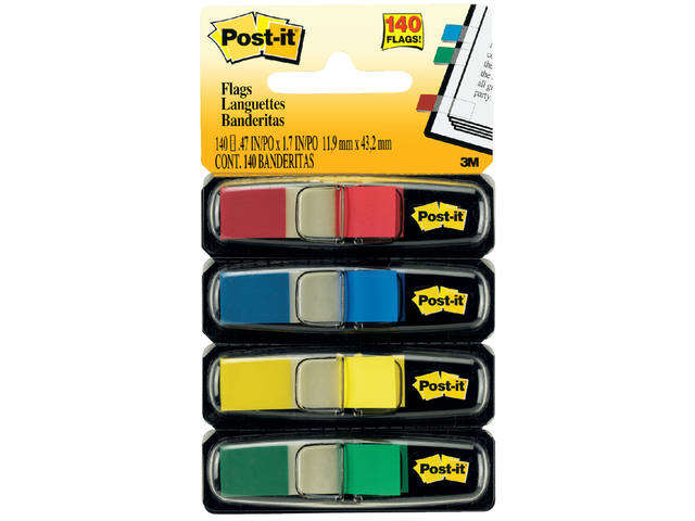 Indextabs Post-it 6834 11.9x4.1mm assorti