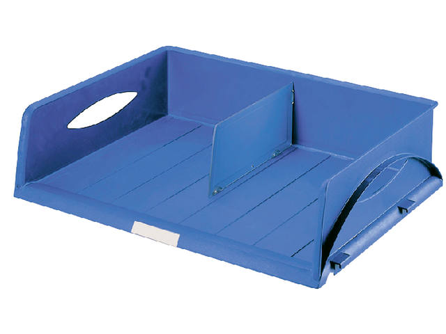 Brievenbak Leitz Sorty Jumbo A3 dwars blauw
