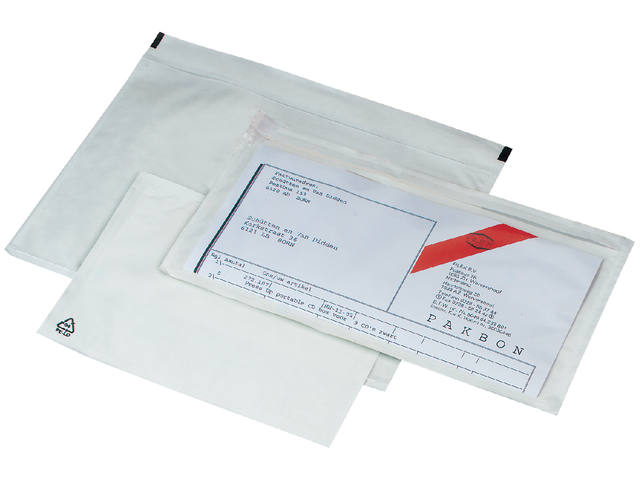 Paklijstenv IEZZY zelfkl onbedrukt 162x122mm